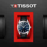 Tissot Gentlemen Blue Dial Black Leather Strap Watch for Men - T127.410.16.041.01 Authentic Buy Shop Now