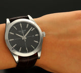 Tissot Gentlemen Black Dial Brown Leather Strap Watch for Men - T127.410.16.051.01 Authentic Buy Shop Now