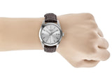 Tissot Gentlemen Silver Dial Brown Leather Strap Watch for Men - T127.410.16.031.01 Authentic Buy Shop Now