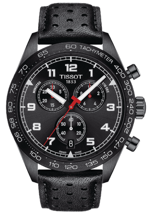 Tissot T Sport PRS 516 Chronograph Black Dial Black Leather Strap Watch for Men - T131.617.36.051.00 Authentic Buy Shop Now