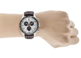 Tissot T Sport PRS 516 Chronograph Silver Dial Brown Leather Strap Watch for Men - T131.617.16.032.00 Authentic Buy Shop Now