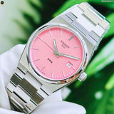 Tissot PRX Quartz Pink Dial Silver Steel Strap Watch for Women - T137.210.11.331.00 Authentic Buy Shop Now