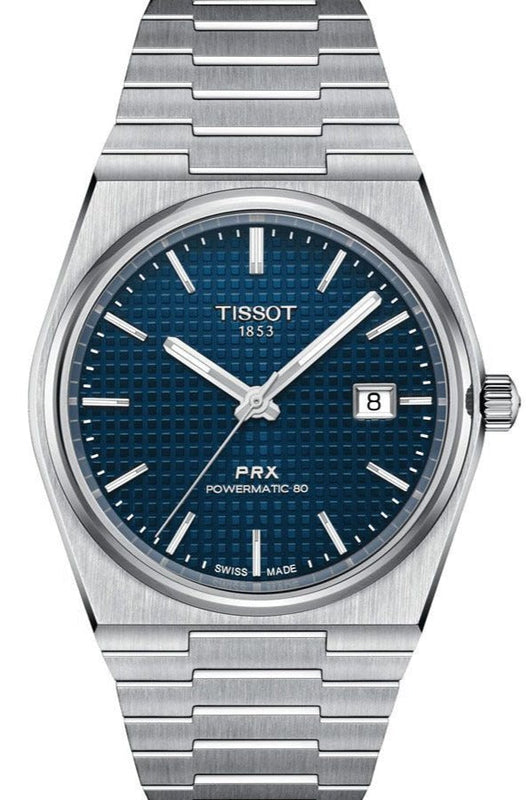 Tissot PRX Powermatic 80 Blue Dial Silver Steel Strap Watch for Men - T137.407.11.041.00 Authentic Buy Shop Now
