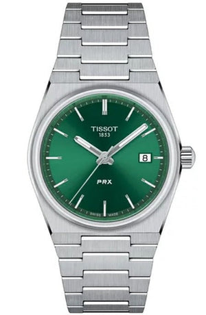 Tissot PRX Green Dial Silver Steel Strap Unisex Watch - T137.210.11.091.00 Authentic Buy Shop Now