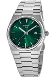 Tissot PRX Green Dial Silver Steel Strap Watch For Men - T137.410.11.091.00 Authentic Buy Shop Now