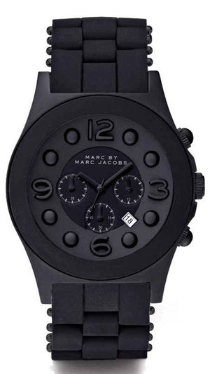 Marc Jacobs Pelly Black Dial Black Silicone Strap Watch for Women - MBM2567 Authentic Buy Shop Now