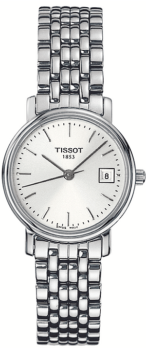 Tissot T Classic Desire White Dial Silver Steel Strap Watch for Women - T52.1.281.31 Authentic Buy Shop Now