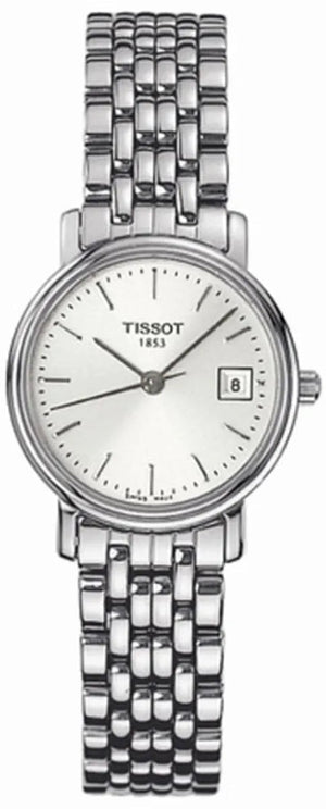 Tissot T Classic Desire White Dial Silver Steel Strap Watch for Women - T52.1.281.31 Authentic Buy Shop Now