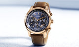 Guess Persuit Chronograph Blue Dial Brown Leather Strap Watch for Men - W0500G1 Authentic Buy Shop Now
