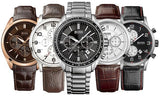 Hugo Boss Aeroliner Black Dial Black Leather Strap Watch for Men - 1512631 Authentic Buy Shop Now