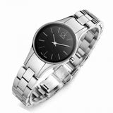 Calvin Klein Simplicity Black Dial Silver Steel Strap Watch for Women - K4323130 Authentic Buy Shop Now
