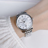 Tissot Carson Premium Automatic Lady Diamonds Silver Dial Silver Steel Strap Watch for Women - T122.207.11.036.00 Authentic Buy Shop Now