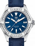 Tag Heuer Aquaracer Quartz Diamonds Blue Dial Blue Nylon Strap Watch for Women - WAY131N.FT6091 Authentic Buy Shop Now