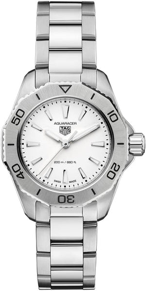Tag Heuer Aquaracer Professional 200 Quartz Mother of Pearl Dial Silver Steel Strap Watch for Women - WBP1418.BA0622 Authentic Buy Shop Now