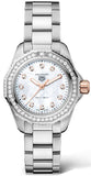 Tag Heuer Aquaracer Professional 200 Quartz Diamonds Mother of Pearl Dial Silver Steel Strap Watch for Women - WBP1451.BA0622 Authentic Buy Shop Now