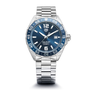 Tag Heuer Formula 1 Bucherer Blue Edition Blue Dial Silver Steel Strap Watch for Men - WAZ2015.BA0842 Authentic Buy Shop Now