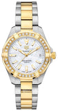 Tag Heuer Aquaracer Diamonds Mother of Pearl Dial Two Tone Steel Strap Watch for Women - WBD1321.BB0320 Authentic Buy Shop Now