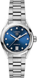 Tag Heuer Carrera Diamonds Blue Dial Silver Steel Strap Watch for Women - WBN2413.BA0621 Authentic Buy Shop Now