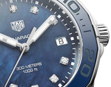 Tag Heuer Aquaracer Diamonds Blue Dial Silver Steel Strap Watch for Women - WAY131L.BA0748 Authentic Buy Shop Now