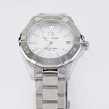 Tag Heuer Aquaracer Mother of Pearl Dial Silver Steel Strap Watch for Women - WBD131A.BA0748 Authentic Buy Shop Now