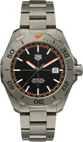 Tag Heuer Aquaracer Bamford Automatic Black Dial Grey Steel Strap Watch for Men - WAY208F.BF0638 Authentic Buy Shop Now