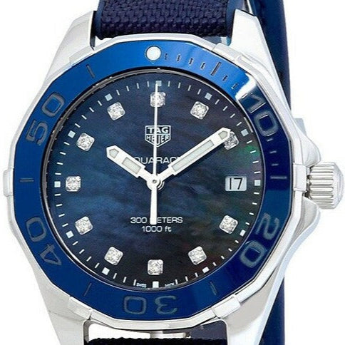 Tag Heuer Aquaracer Blue Mother of Pearl Dial Watch for Women - WAY131L.FT6091 Authentic Buy Shop Now