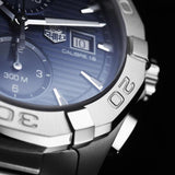 Tag Heuer Aquaracer Caliber 16 Automatic Chronograph Blue Dial Silver Steel Strap Watch for Men - CAY2112.BA0927 Authentic Buy Shop Now