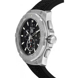 Tag Heuer Aquaracer Chronograph Black Dial Black Rubber Strap Watch for Men - CAY1110.FT6041 Authentic Buy Shop Now