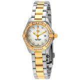 Tag Heuer Aquaracer Quartz Diamonds Mother of Pearl Dial Two Tone Steel Strap Watch for Women - WBD1423.BB0321 Authentic Buy Shop Now