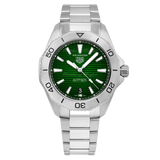 Tag Heuer Aquaracer Professional 200 Automatic Green Dial Silver Steel Strap Watch for Men - WBP2115.BA0627 Authentic Buy Shop Now
