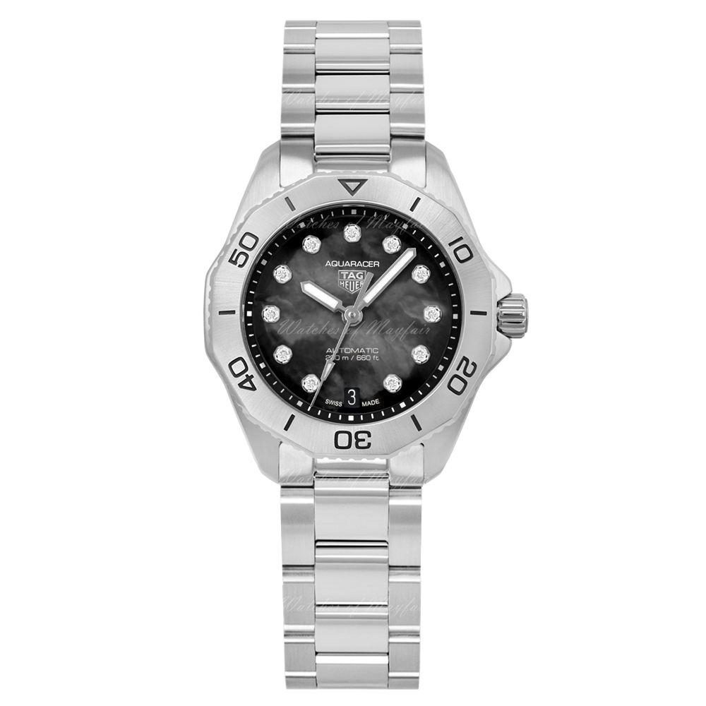Tag Heuer Aquaracer Professional 200 Automatic Black Dial Silver Steel Strap Watch for Men - WBP2410.BA0622 Authentic Buy Shop Now