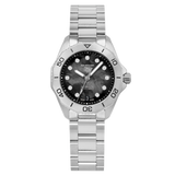 Tag Heuer Aquaracer Professional 200 Automatic Black Dial Silver Steel Strap Watch for Men - WBP2410.BA0622 Authentic Buy Shop Now