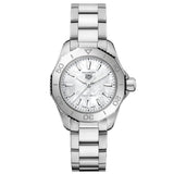Tag Heuer Aquaracer Professional 200 Quartz White Dial Silver Steel Strap Watch for Women - WBP1411.BA0622 Authentic Buy Shop Now