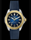 Tag Heuer Aquaracer Professional 200 Automatic Blue Dial Blue Rubber Strap Watch for Men - WBP2150.FT6210 Authentic Buy Shop Now