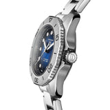 Tag Heuer Aquaracer Professional 200 Automatic Diamond Blue Dial Silver Steel Strap Watch for Women - WBP2411.BA0622 Authentic Buy Shop Now