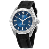 Tag Heuer Aquaracer Caliber 5 Blue Dial Black Rubber Strap Watch for Men - WAY2112.FT8021 Authentic Buy Shop Now