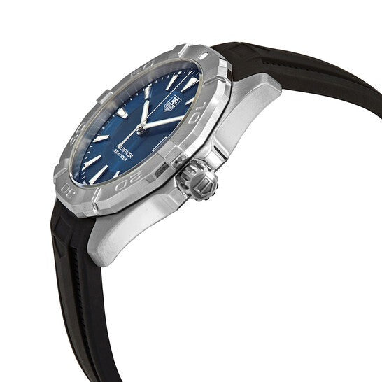 Tag Heuer Aquaracer Quartz Blue Dial Black Rubber Strap Watch for Men - WAY1112.FT8021 Authentic Buy Shop Now