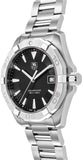 Tag Heuer Aquaracer Quartz Black Dial Silver Steel Strap Watch for Men - WAY1110.BA0928 Authentic Buy Shop Now