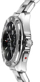 Tag Heuer Aquaracer Quartz Black Dial Silver Steel Strap Watch for Men - WAY111Z.BA0928 Authentic Buy Shop Now
