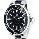 Tag Heuer Aquaracer Quartz Black Dial Two Tone Steel Strap Watch for Men - WAY131A.BA0913 Authentic Buy Shop Now