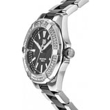 Tag Heuer Aquaracer Quartz Diamonds Black Dial Two Tone Steel Strap Watch for Men - WAY131E.BA0913 Authentic Buy Shop Now