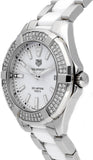 Tag Heuer Aquaracer Diamonds White Dial Two Tone Steel Strap Watch for Women - WAY131F.BA0914 Authentic Buy Shop Now