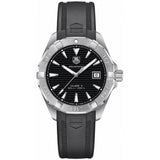 Tag Heuer Aquaracer Caliber 5 Automatic Black Dial Black Rubber Strap Watch for Men - WAY2113.FT8021 Authentic Buy Shop Now