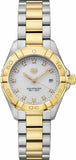 Tag Heuer Aquaracer Diamonds Mother of Pearl Dial Two Tone Steel Strap Watch for Men - WBD1422.BB0321 Authentic Buy Shop Now