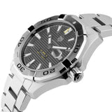Tag Heuer Aquaracer Calibre 5 Grey Dial Silver Steel Strap Watch for Men - WBD2113.BA0928 Authentic Buy Shop Now