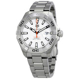 Tag Heuer Aquaracer Calibre 5 Automatic White Dial Silver Steel Strap Watch for Men - WAY2013.BA0927 Authentic Buy Shop Now