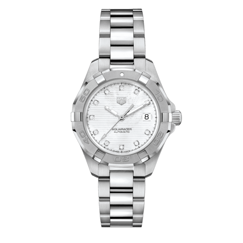 Tag Heuer Aquaracer White Mother of Pearl Dial Watch for Women - WBD1314.BA0740 Authentic Buy Shop Now