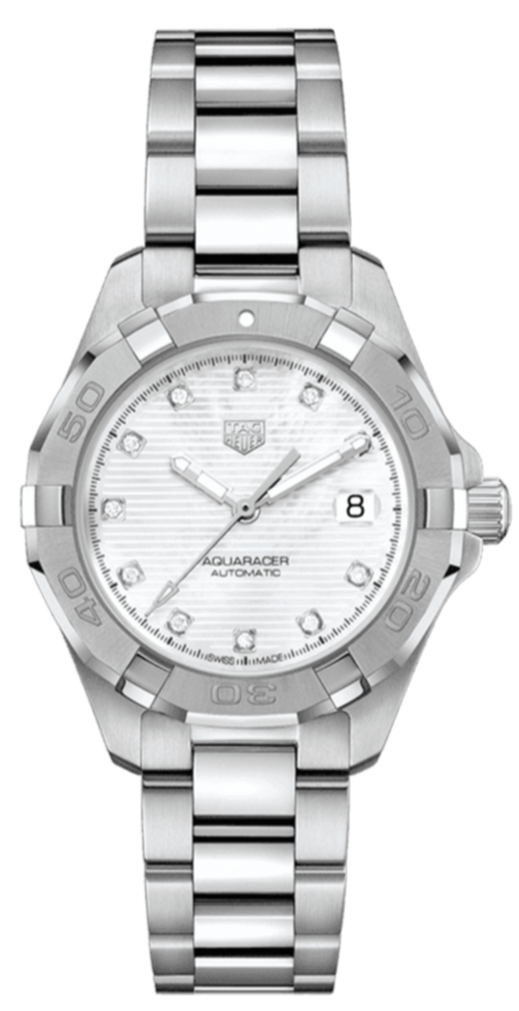 Tag Heuer Aquaracer White Mother of Pearl Dial Watch for Women - WBD1314.BA0740 Authentic Buy Shop Now