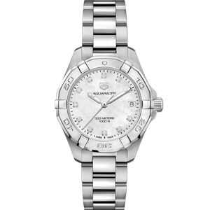 Tag Heuer Aquaracer White Mother of Pearl Dial Watch for Women - WBD1314.BA0740 Authentic Buy Shop Now