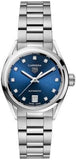Tag Heuer Carrera Diamonds Blue Dial Silver Steel Strap Watch for Women - WBN2413.BA0621 Authentic Buy Shop Now